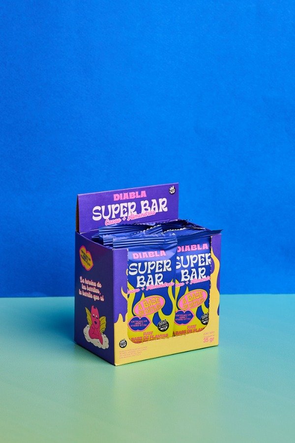 Superbar Cacao y Almendras estuche x 10u x 35g DIABLA