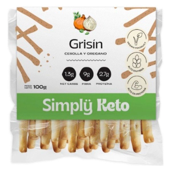 GRISINES KETO con cebolla y oregano x 100g SIMPLY KETO