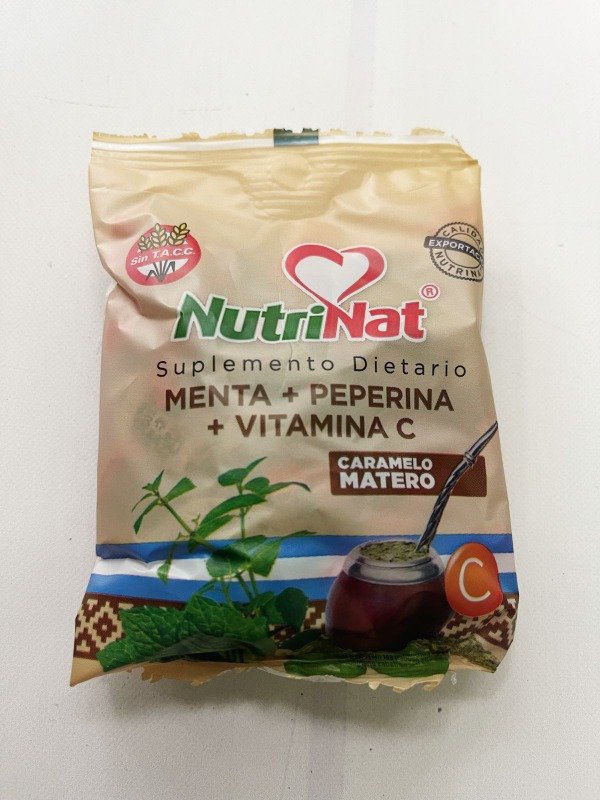 CARAMELOS suplemento dietario MENTA + PEPERINA + VIT C x 10 uni NUTRINAT