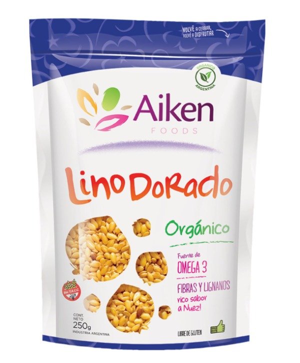 LINO DORADO ORGANICO x 250gr SIN TACC AIKEN FOODS