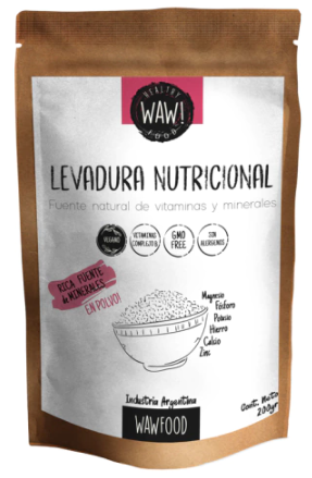 LEVADURA NUTRICIONAL en POLVO x 200 gr SIN TACC WAW FOOD