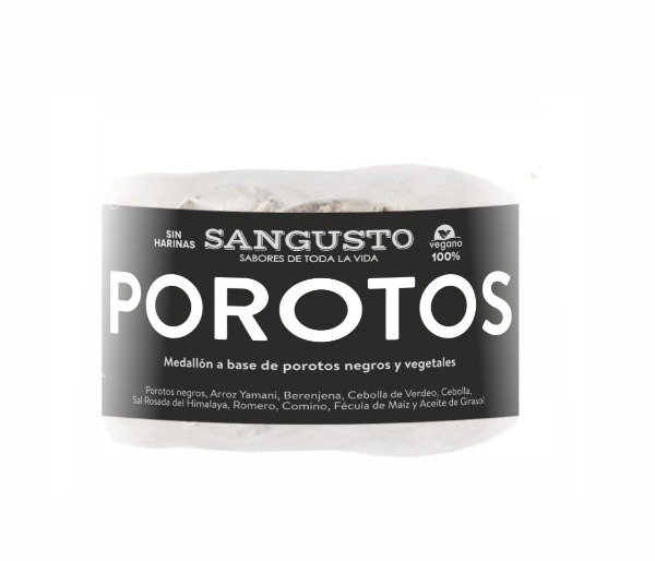 Hamburguesa POROTOS NEGROS berenjena y romero VEGANAS SIN TACC 4Ux110g SAN GUSTO