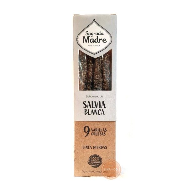 Sahumerio LINEA HIERBAS salvia blanca Sagrada Madre