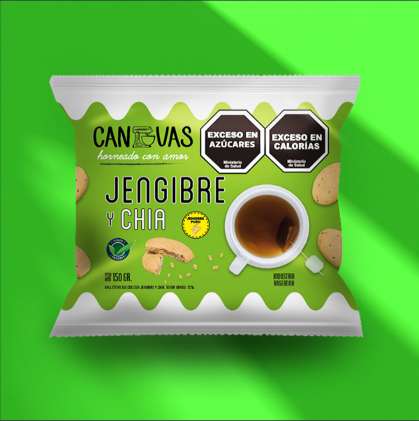 Galletita de Jengibre y Chía x 150g CANVAS
