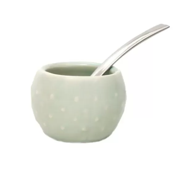 Mate Ceramica Blanco con Bombilla MATE Y CO