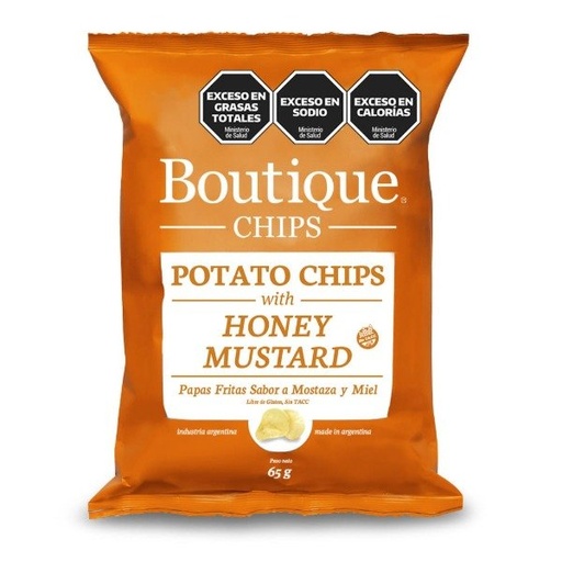 Papas Fritas Honey mustard 65 gr SIN TACC BOUTIQUE CHIPS
