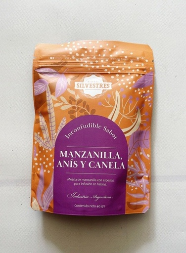 [DROGU21918312] MEZCLA en hebras MANZANILLA ANÍS Y CANELA x 40grs HIERBAS SILVESTRES