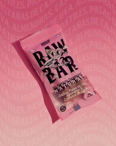 [MERLI14644713] RAW BAR sabor NATURAL SIN TACC 35 gr x 14 UNI - MERLIN FOODS