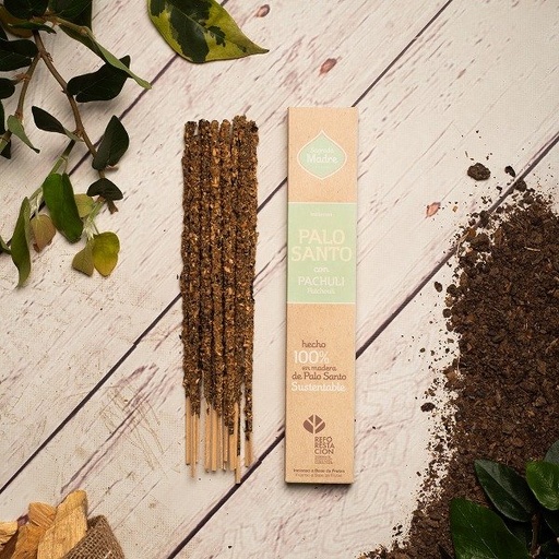 [SAGRA13190324] Sahumerio Palo santo con PACHULI SAGRADA MADRE