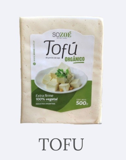 [SOZOE6894368] 5% de DTO - TOFU ORGANICO de poroto de soja x500gr SOZOÉ