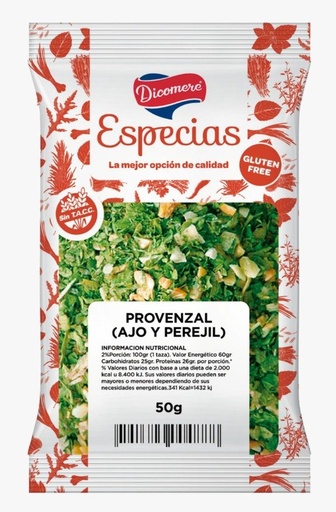 [DICOM2504327] Provenzal Sin TACC sobres x 50gr Dicomere