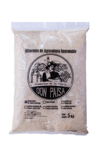 Harina INTEGRAL de trigo Orgánica x 5kg DON PAISA