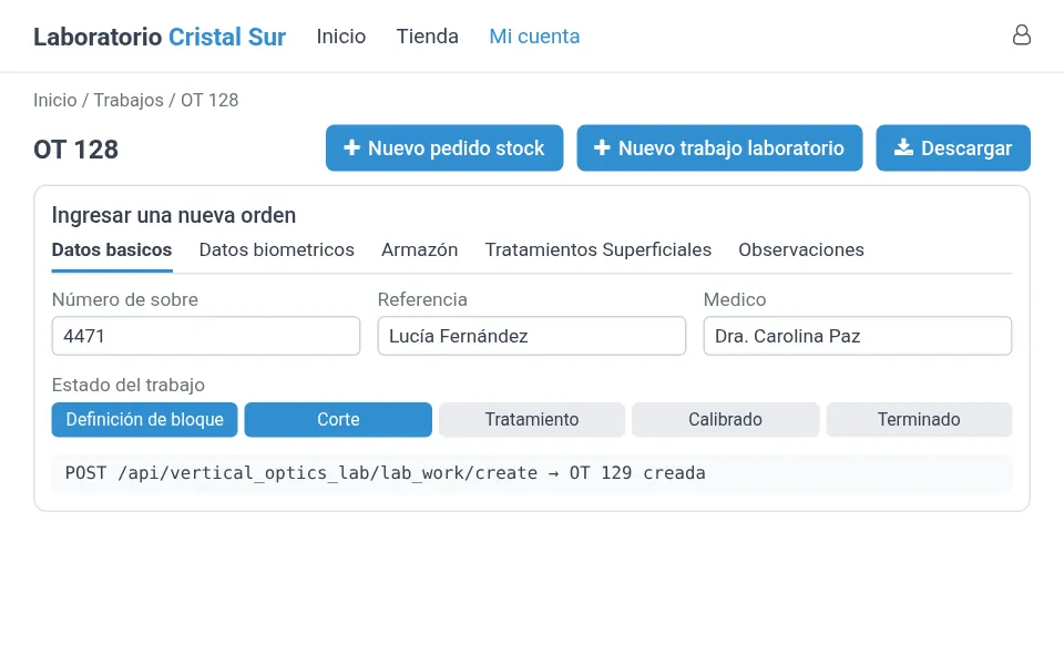 Vista previa: Portal y API para tus clientes